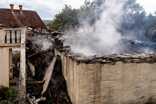 Professional Fire Damage Removal technician working in Arlington, WA